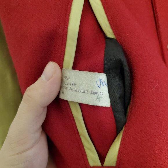 Vintage Worldwide Pants David Letterman Late Show wool varsity jacket size XL - Picture 6 of 9